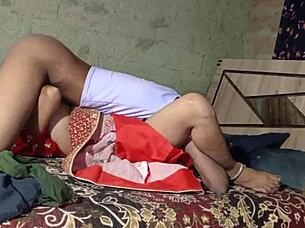 Hot Indian Desi Step Brother in Law and Sister in Law Hot Sex in Dorm with Massage