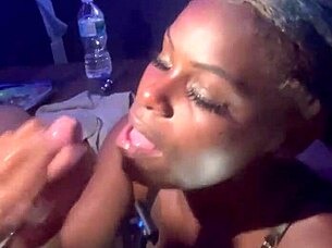 Sloppy blowjob by queenko with big cock cumshot