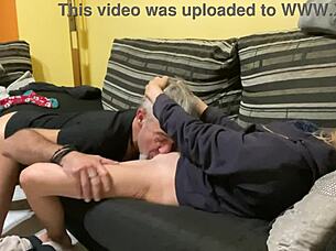 amateur couple wildspainman and petite blonde have passionate sex at home, creampie and oral