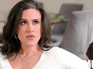 Penny barber coddles her boy ricky with a taboo blowjob and hardcore pov action