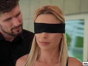 blindfolded shalina devine sucks and gets dp!