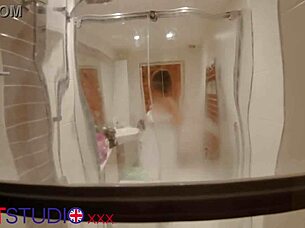 You Watch Your Neighbour's Slutty Girl Next Door Exhibitionist Flashing In Shower