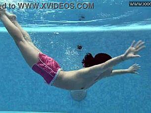 Lady Dee Cute Shy Czech Teen Swimming in Shorts