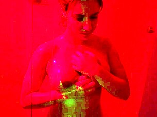 Squirt From Gabi Silva's Big Natural Tits In Interracial Scene