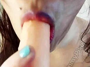 Horny Girl Uses Dildo And Vibrator