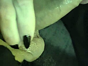 Goth blindfolded gives blowjob, gags