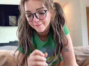 Not so innocent stepsis Charli O begs for cum inside