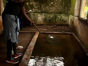 An Impressive and Unprecedented Sex Scene in Gogo in the Adultery of a Couple in Black Africa by a Colleague Who After Having Fuck the Wife in Front of the Husband Also Fucks the Husband in Front of the Wife