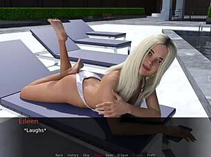 Bold blonde engages in intense assplay and fucking during booty call session with partner