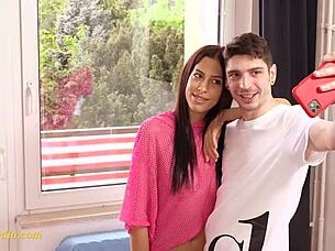 wow, tiny latina teen alicia with braces just turned 18, check her out 😘