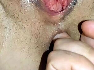 close up view of wife's ass in amateur scene