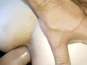 close up view of wife's ass in amateur scene