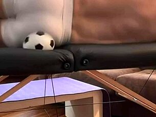 Groin Stretch In Tight Spandex Shorts.