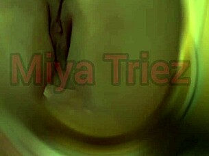 Miya Triez Teases With Seductive Strip And Ripped Clothes