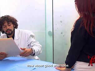 redhead fucks plastic surgeon with huge cock