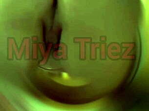 Miya Triez Teases With Seductive Strip And Ripped Clothes