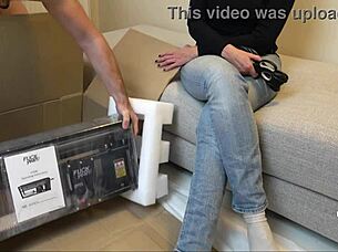 i feel the femdom cage and machine dominating my anal slave role