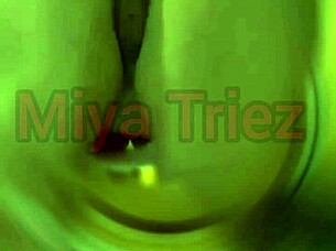 Miya Triez Teases With Seductive Strip And Ripped Clothes