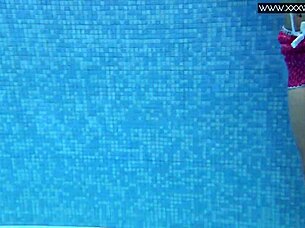 Lady Dee Cute Shy Czech Teen Swimming in Shorts