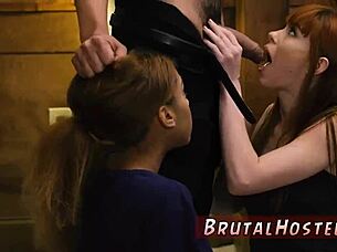 Teen 18+ bound in hardcore BDSM bondage, dominated and fetished extremely