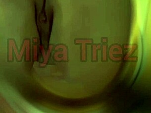 Miya Triez Teases With Seductive Strip And Ripped Clothes