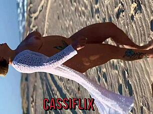 He spotted me on the beach and fucked my ass and pussy with his huge cock