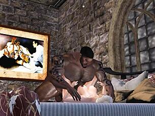 lucky to have duane brown's big black cock 😍