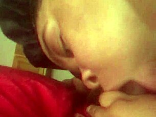 In this scene, daddy dominates the housewife by licking her hairy pussy