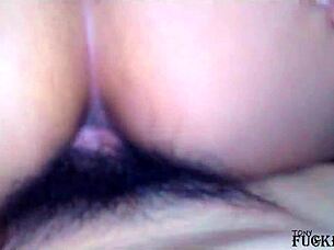 latina roommate screams while getting her ass fucked