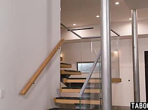 Skinny blonde Kenna James masturbates then gets roughly fucked by roommate