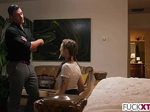 hot blonde shares her breezy life with shy deepthroat and kissing