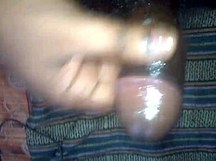 Indian Mallu Guy's Oiled Cock Cums In Cumshot