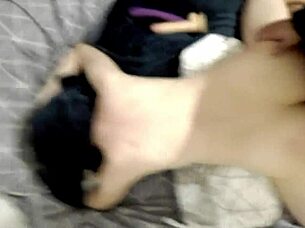 Waking the stepdaughter with a suggestive double penetration session