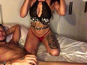 sexy asian milf gets muff dived and creampied