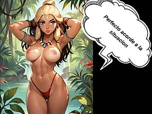 Comic Animado Perdida En La Jungla