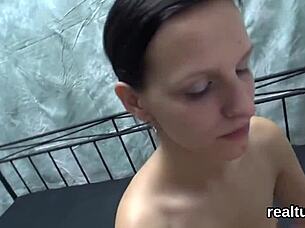 Attractive Czech teen seduced in mall and fucked in POV