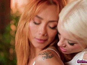 Gorgeous veronica leal wants to show off her sexy lingerie to zazie skymm things get hot and steamy and its with sheer pleasure they start fucking each other