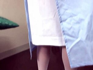 Sexy Japanese nurse Aya Suzuki gets double teamed on duty 😍