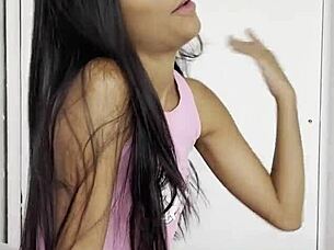 sexy teen kali fucked by torbe and swallows hot cum 😋