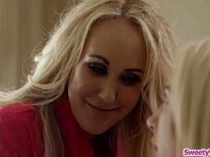 this young lesbian babe is scissoring with her hot milf coach, kissing and everything