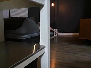 stepsis teen 18+ gets pounded in pov view during fingering and blowjob session