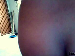 latina roommate screams while getting her ass fucked