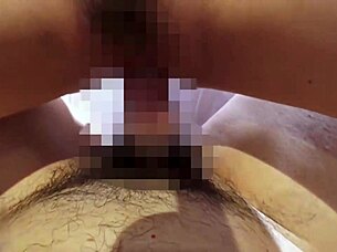 Beautiful office lady in amateur gonzo scene.