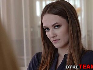 Lezdomina Forces Bound Babe To Eat Pussy