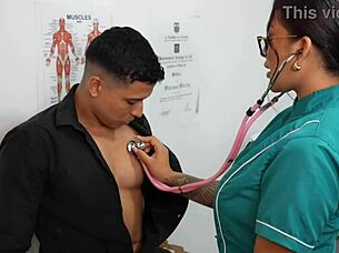 Slutty Doctor Mariana Martix Seduces Patient Angel Cruz For Anal Cum