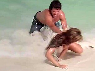 Kelly Brook nude on the beach!