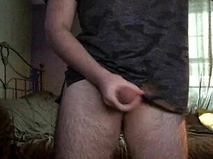 i'm masturbating my cock solo until i cum all over