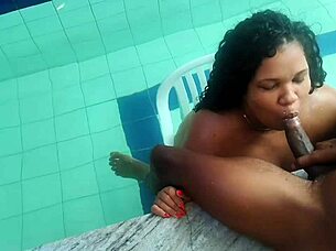 Feeling so aroused watching this BBW suck until cum fills her mouth