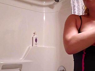 Me About To Shower With Intense Masturbation