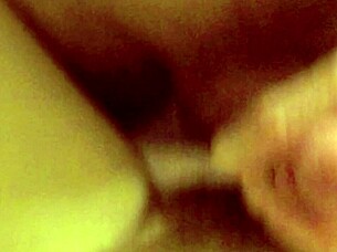 Her pov pumping cum on busty natural tits